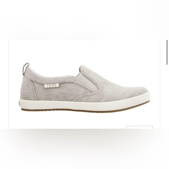 Taos Footwear Shoes - Taos Dandy Gray Canvas Slip On Shoe Size 8 women’s